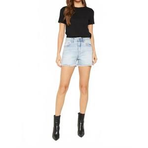NEW MICA DENIM mica high rise denim shorts in light wash